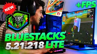 NUEVO BLUESTACKS 521218 LITE 🔥Emulador para PC GAMA BAJA 🟢 Como DESCARGAR Free Fire para PC 2024 [upl. by Alegnaed]