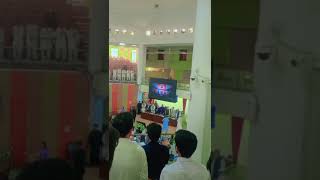 National anthem of Pakistan at KMU auditorium Hall with dignity [upl. by Nwahshar]