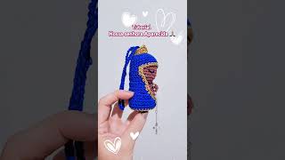 SANTINHA DE CROCHÊ NOSSA SENHORA APARECIDA AMIGURUMI PASSO A PASSO nossasenhora santinha croche [upl. by Kesley]