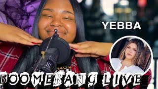 Not a Vocal Coach reacts to Yebba “Boomerang” Live [upl. by Taveda]