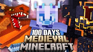 I Survived 100 Days in Medieval Minecraft FULL MOVIE [upl. by Ellinad591]