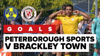 GOALS  Peterborough Sports 0 3 Brackley Town [upl. by Azyl25]