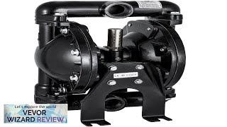 VEVOR AirOperated Double Diaphragm Pump 1 inch Inlet Outlet Aluminum 35 GPM Review [upl. by Nongim]