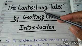 INTRODUCTION TO CANTERBURY TALES BY CHAUCER  DESCRIBED IN HINDI [upl. by Yona365]