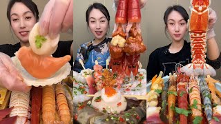 Yummy 092 Eat Oyster 🦪🦪 Lobster 🦞🦞 Shrimp 🦐🦐 Seafood 🦞🦞 mukbang seafood eatingshow [upl. by Anaz]