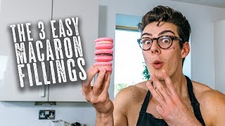 3 Easy Macaron Fillings  Topless Baker [upl. by Eisenhart]