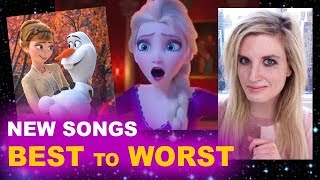 Frozen 2 Soundtrack  Songs Ranked [upl. by Sucram]