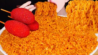 ASMR HOT CHEETOS CHEESE CORN DOGS SPICY CHEESY CARBO FIRE NOODLES COOKING MUKBANG 먹방 EATING SOUNDS [upl. by Sayer]