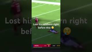 Marquise goodwin Lost his newborn and got this td 😭😭shorts subscribe football sad 49ers NFL [upl. by Brose462]