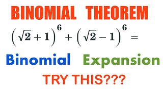 Binomial Theorem Made Easy Evaluate √216  √216  Binomial Expansion amp Coefficients [upl. by Tiphane]