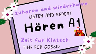 Learn German Easily  Hören Lesen und Verstehen   Listening reading and understanding A1 [upl. by Zahc762]