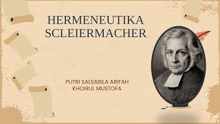 Memahami Hermeneutika Schleiermacher [upl. by Bluhm]