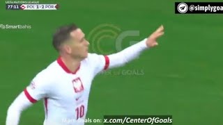 Piotr Zieliński Goal Poland vs Portugal 12 All Goals and Extended Highlights [upl. by Darcie]