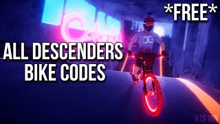 Descenders All FREE BIKE CODES [upl. by Adina]