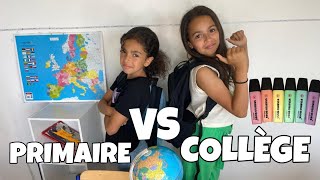 Primaire VS Collège dernier jour décole [upl. by Ros]