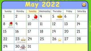 Starfall Calendar May 26 2022 [upl. by Mirielle]