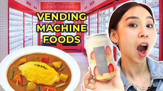 I Tried Unique Vending Machine Foods 🍴 [upl. by Asilav]