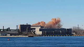 Large emission from No 2 BOSP at Algoma Steel Inc ASI [upl. by Gaven268]