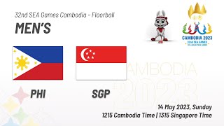 Men Philippines 2  1 Singapore  Floorball  32nd SEA Games 2023 Cambodia [upl. by Agna]