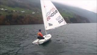 Laser sailing 09 Schwachwind Halse [upl. by Negaet455]