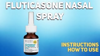 Fluticasone nasal spray how to use How and when to take it Who cant take Fluticasone [upl. by Borrell]