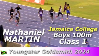 Nathaniel MARTIN  Jamaica College  Yourie Lawrence CLARKE  Marcinho ROSEYoungster Goldsmith 2024 [upl. by Olim]