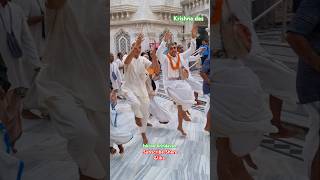 iskcon Vrindavan gurupuja darshan kirtan iskcon vrindavan darshan kirtan shorts viral krishna [upl. by Colt]