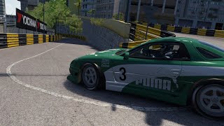 Assetto Corsa Mitsubishi GTO LM at Macau Puma livery hotlap [upl. by Skelly113]