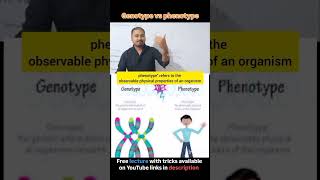 Genotype vs phenotype trending ytshorts neet jitendrasirrcscarrerinstitute [upl. by Blithe]