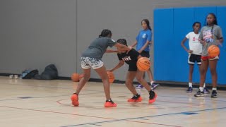 Oklahoma City Trae Young Elites Girls Basketball 🏀🏀🏀 Work Out With Coach K September 222024 [upl. by Ahsiekahs686]