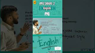 RPSC Grade2 English  PYQs chetansirenglish rpscgrade2 crpsir englishlanguage [upl. by Chickie387]