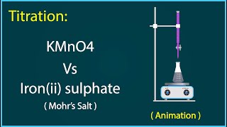 titration of kmno4 with mohrs salt class 12  determine the concentration of KMnO4 using mohr salt [upl. by Egiarc40]