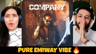 EMIWAY  COMPANY OFFICIAL MUSIC VIDEO Reaction [upl. by Lorola]