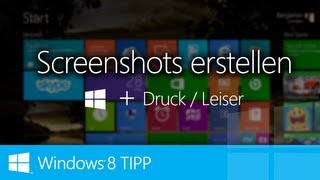 WINDOWS 8 TIPP  Kinderleicht Screenshots erstellen [upl. by Carl430]