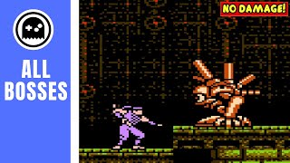 Shadow of the Ninja NES  All Bosses  No Damage [upl. by Michi]