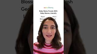 Baby Names Literally Baby Name Trends 2025 babynames [upl. by Noami]