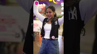 Pink Flashmob at chennaiairport chennai dance makkamishi jayamravi dancer yt brother [upl. by Ivette]