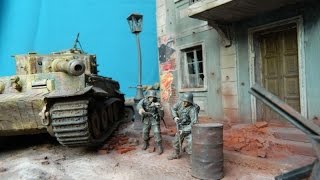 Normandy 1944 Tiger 211 135 Diorama [upl. by Aicatsan]