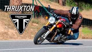 Triumph Thruxton R 2017  Prueba a fondo Full HD [upl. by Anikram]