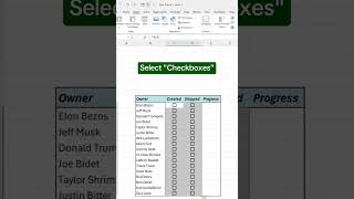 Create Checkbox in Excel [upl. by Htaek939]