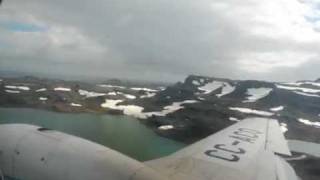 Airplane Landing on Gravel Airstrip in Antarctica [upl. by Shiller366]