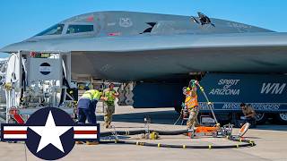 USAF Powerful B2 Spirit stealth bombers during military exercises in Australia [upl. by Panther]