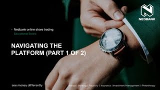 Stockbroking training video  Navigating the platform Part1 of 2 [upl. by Vanessa325]