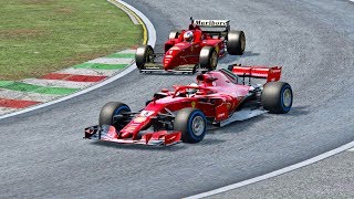 Ferrari F1 2018 vs Ferrari F1 1996  Fiorano [upl. by Yrek]