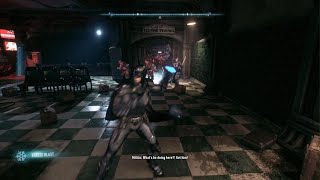 Miagani tunnel fight Knightmare difficulty Arkham Knight [upl. by Ahsiruam]