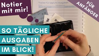 Deine flexible Ausgaben im Monat tracken So mit Haushaltsbuch führen anfangen 🔖👍 [upl. by Kalie]