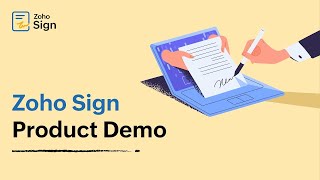 Sign send and manage documents with Zoho Sign  Digital Signature for your business  Product demo [upl. by Vezza]