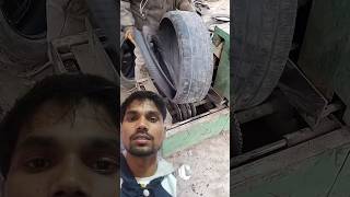 Tyre se rubber nikaalne ka process automobile satisfying machine mechanical work shorts funny [upl. by Ellezig]