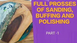 HOW TO DO SANDING AND POLISHING A RESIN TABLE [upl. by Sadira]