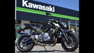 Z650 2018 With Akrapovic Exhaust and Extras With Sound [upl. by Weight]